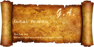 Gutai Aranka névjegykártya